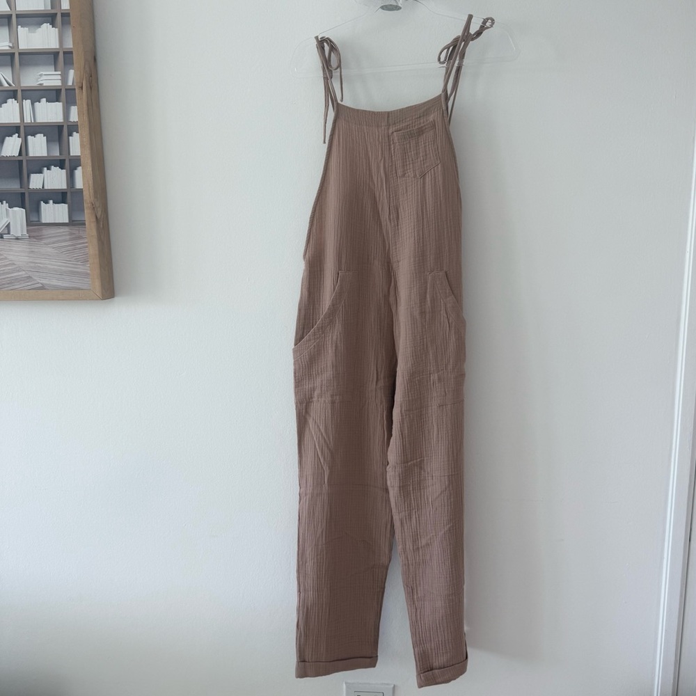 Stillwater double gauze some beachy overalls sand small